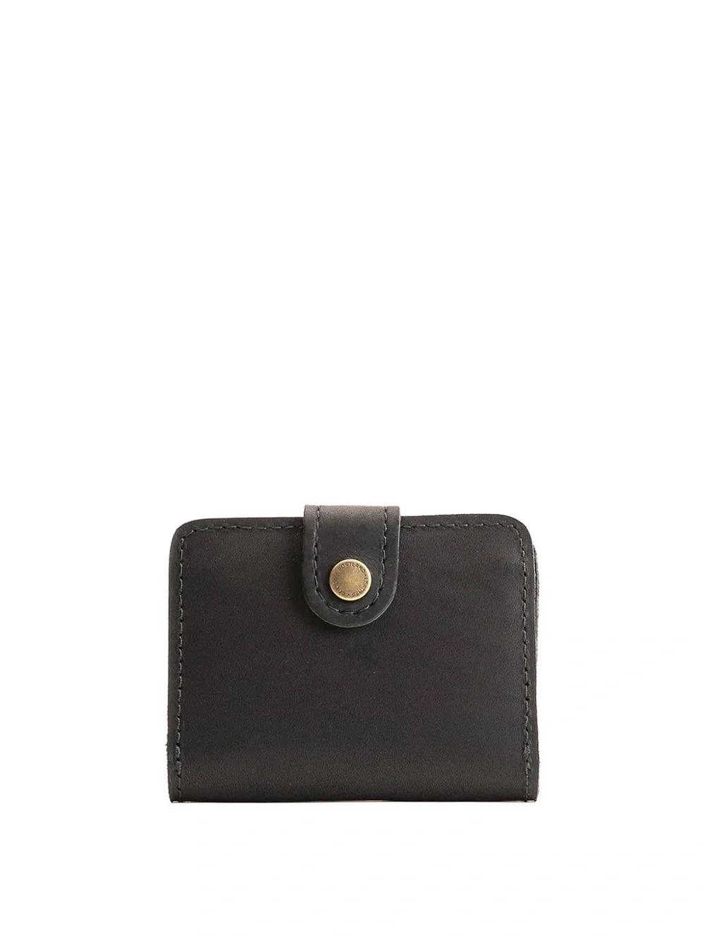 Portland Leather Mini Bifold Wallet Black NEW!